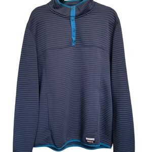Gerry 1/4 Zip Ottoman Pullover Size XXL Blue Excellent